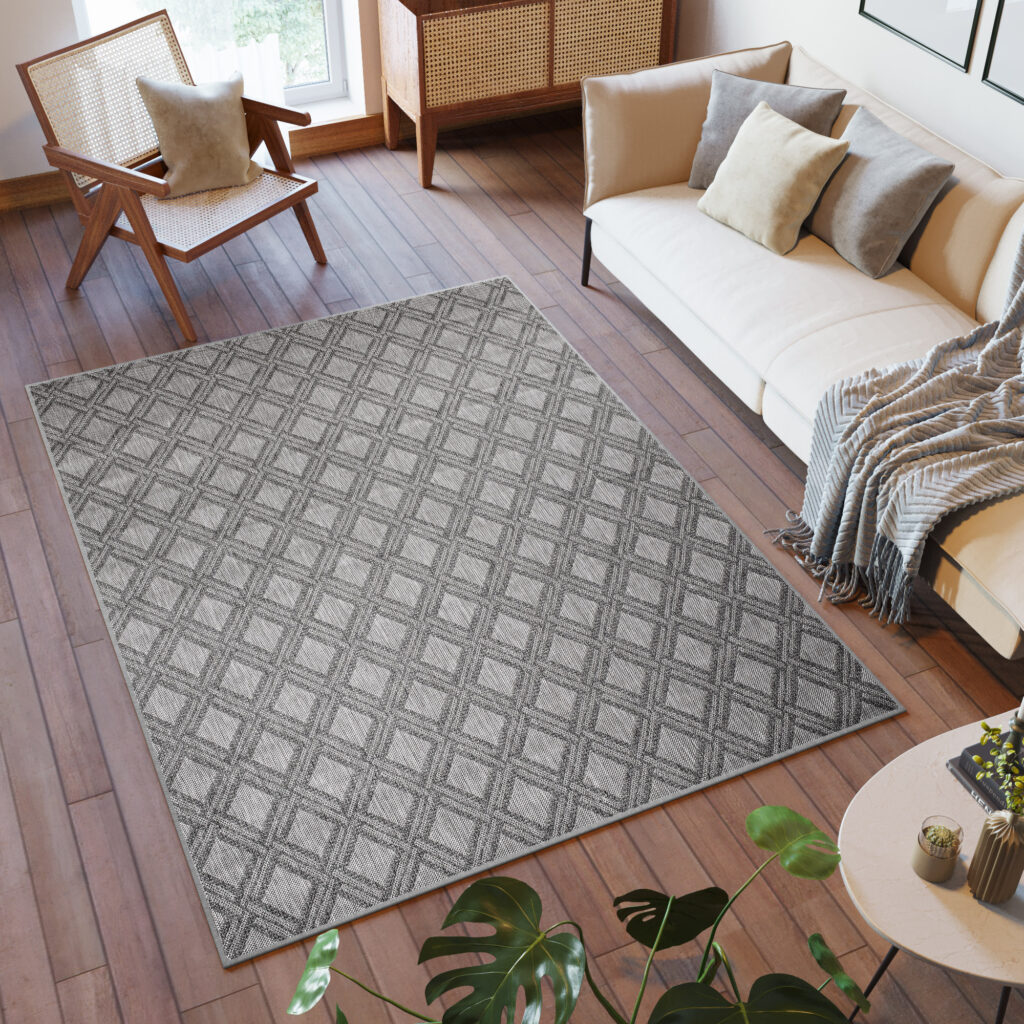 Dywan Zewnętrzny Capri Geometryczny Krata