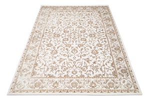 Dywan Hera Vintage Kremowy Beżowy Rama Efekt 3D