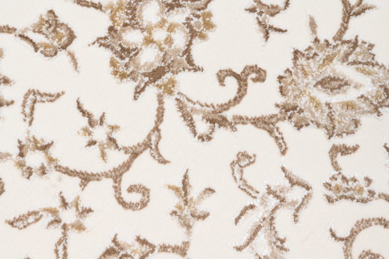 Dywan Hera Vintage Kremowy Beżowy Rama Efekt 3D