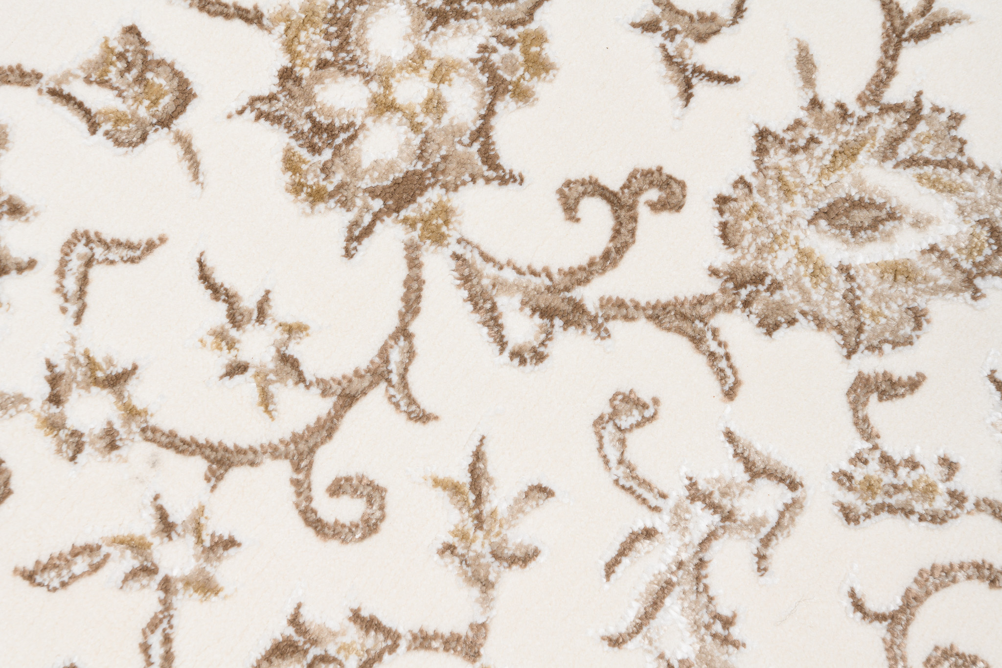 Dywan Hera Vintage Kremowy Beżowy Rama Efekt 3D