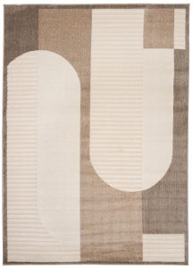 Dywan Zewnętrzny Patio Kremowy Brązowy