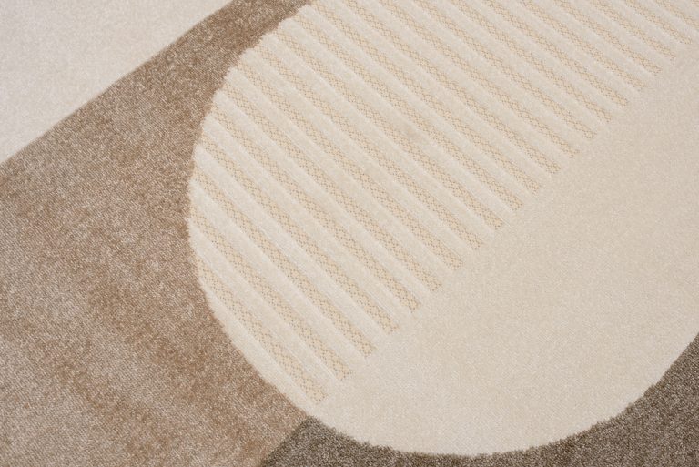 Dywan Zewnętrzny Patio Kremowy Brązowy