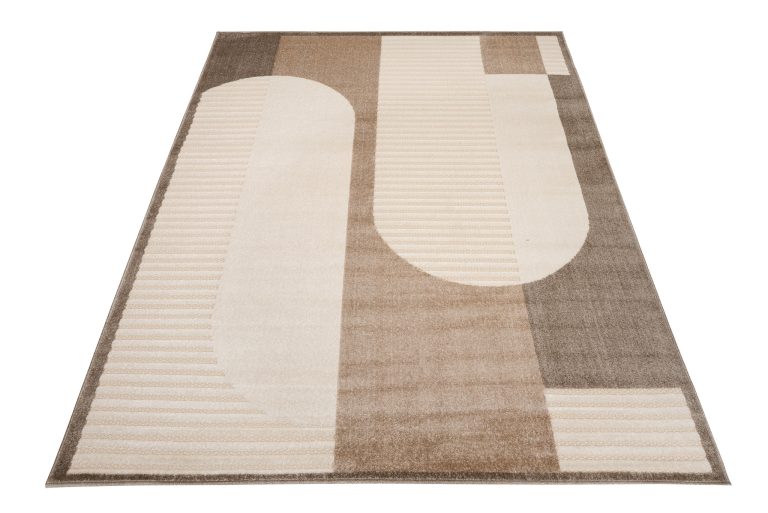 Dywan Zewnętrzny Patio Kremowy Brązowy