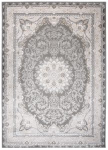 Dywan Hera Szary Beżowy Kremowy Klasyczny Efekt 3D