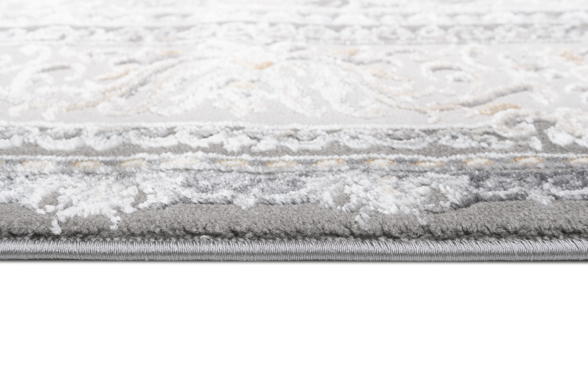 Dywan Hera Szary Beżowy Kremowy Klasyczny Efekt 3D