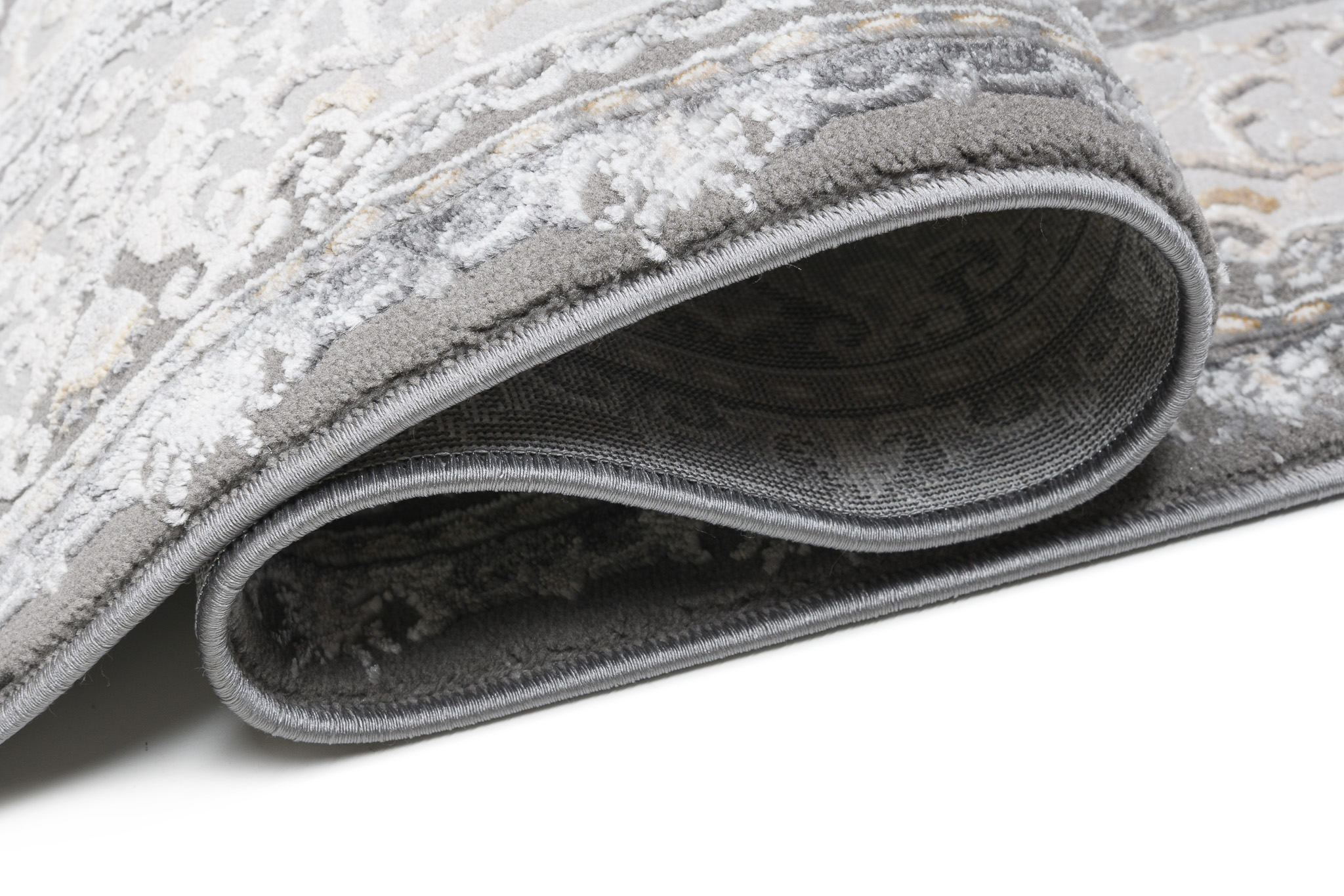 Dywan Hera Szary Beżowy Kremowy Klasyczny Efekt 3D