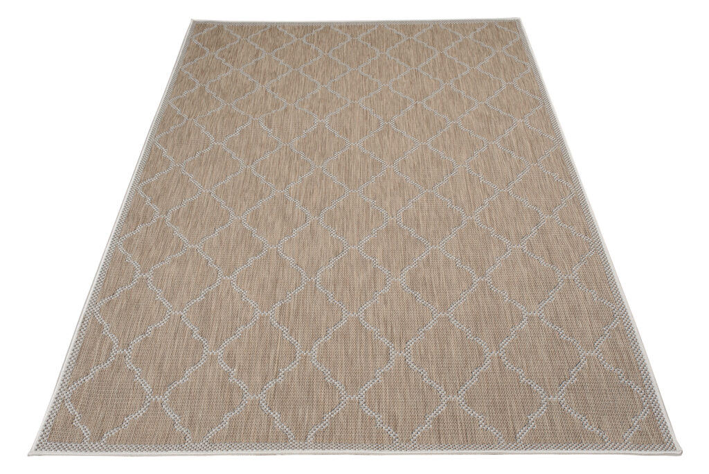 Dywan Zewnętrzny Capri Brązowy Trellis Ramka