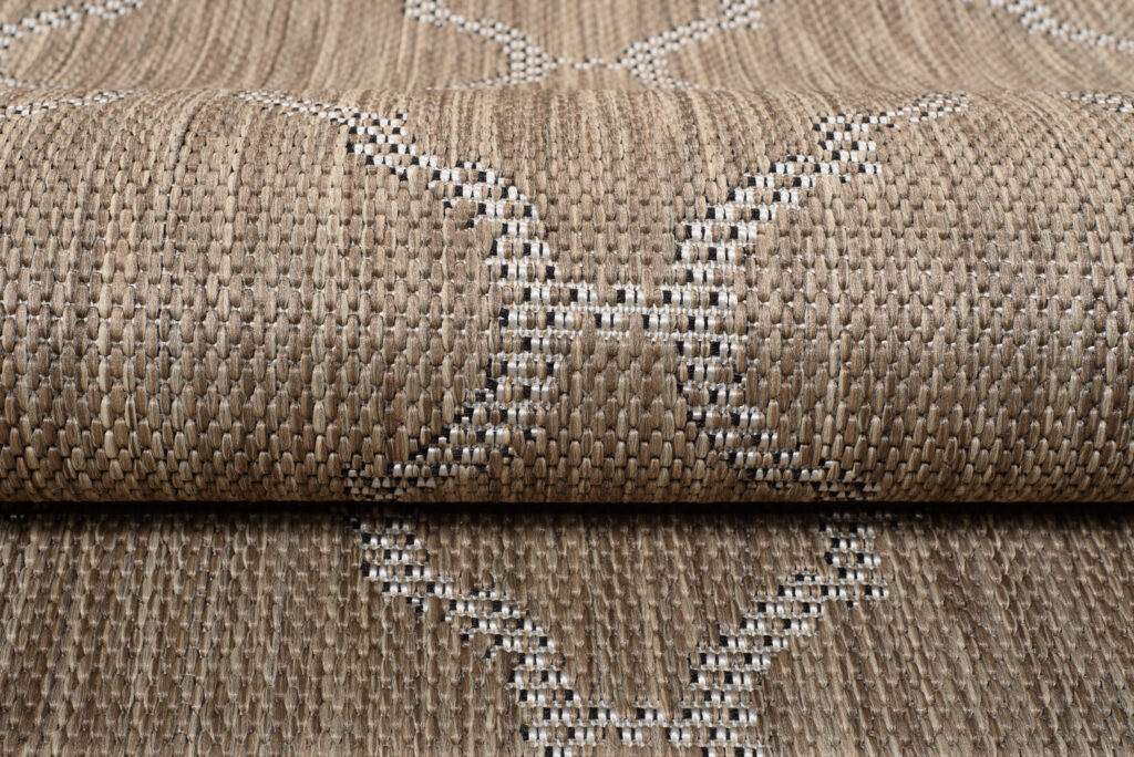 Dywan Zewnętrzny Capri Brązowy Trellis Ramka