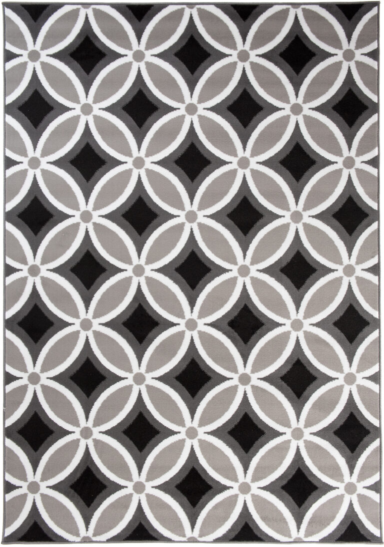 Dywan Maya Szary Geometryczny Mozaika