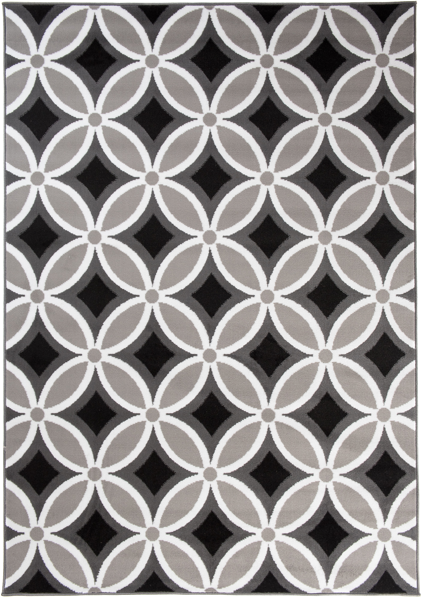 Dywan Maya Szary Geometryczny Mozaika