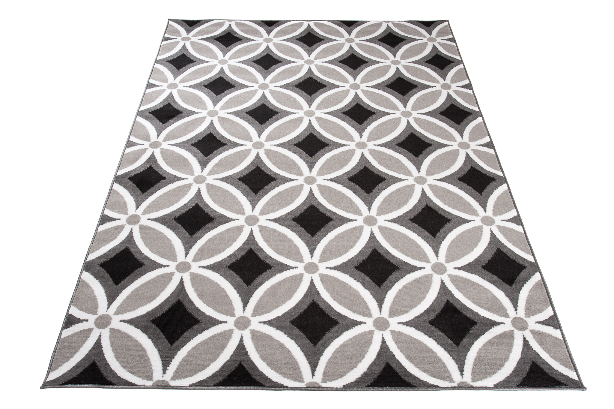 Dywan Maya Szary Geometryczny Mozaika