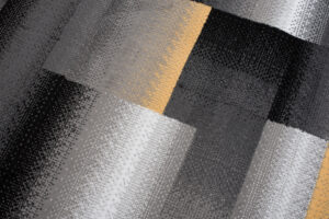 Dywan Maya Szary Żółty Prostokąty