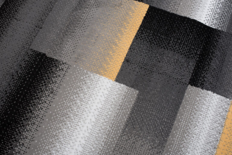 Dywan Maya Szary Żółty Prostokąty