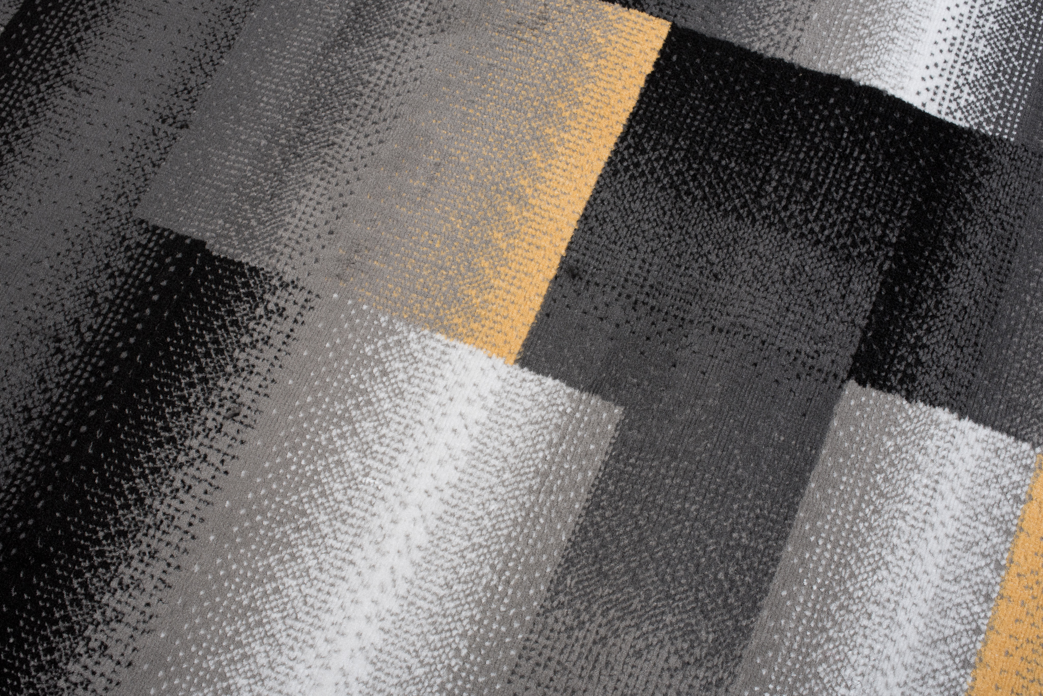 Dywan Maya Szary Żółty Prostokąty