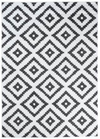 Dywan Luxury Biały Szary Geometryczny Diament