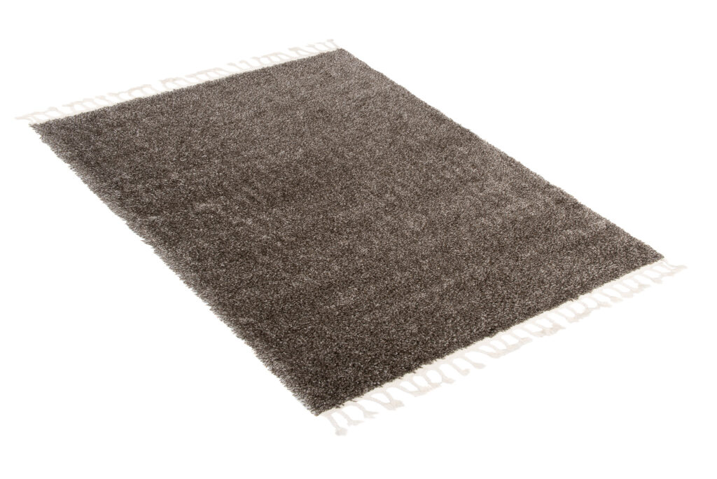 Dywan Boho z Frędzlami Taupe Szary Shaggy