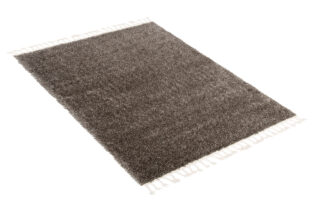 Dywan Boho z Frędzlami Taupe Szary Shaggy