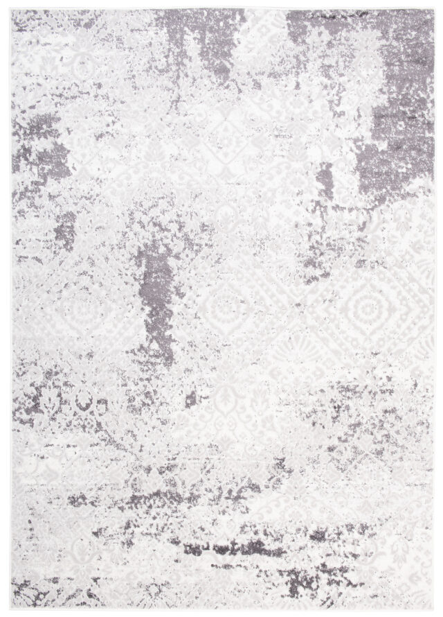 Dywan Sky Szary Kremowy Vintage Ornamenty
