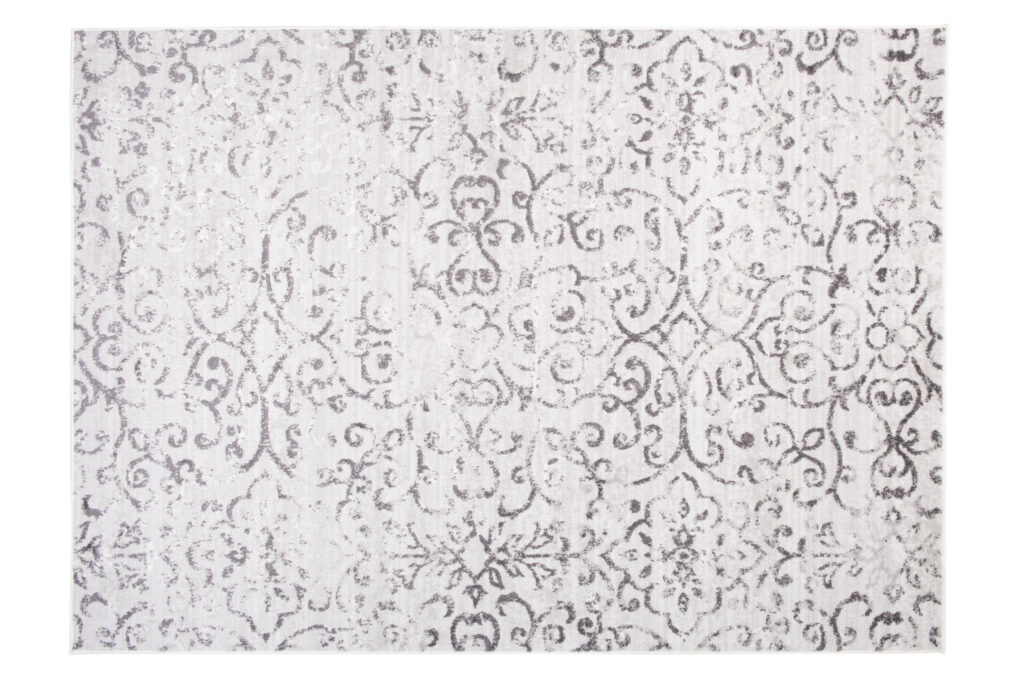 Dywan Sky Szary Vintage Kwiatowe Ornamenty