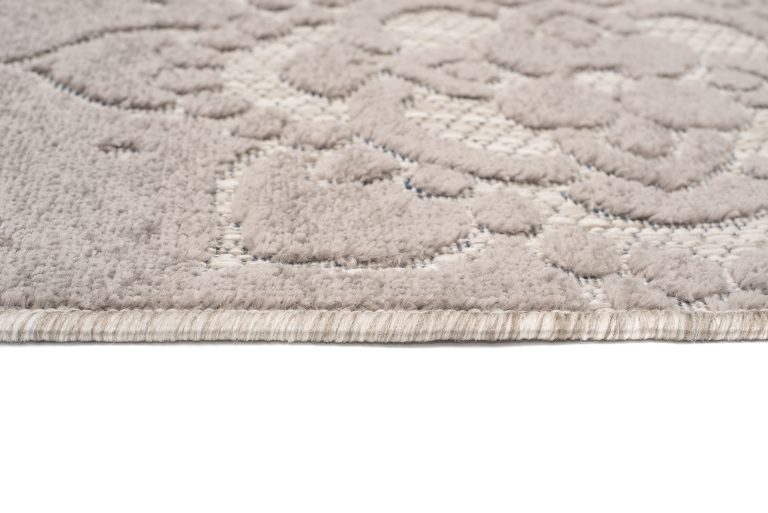 Dywan Zewnętrzny Patio Szary Ornamenty