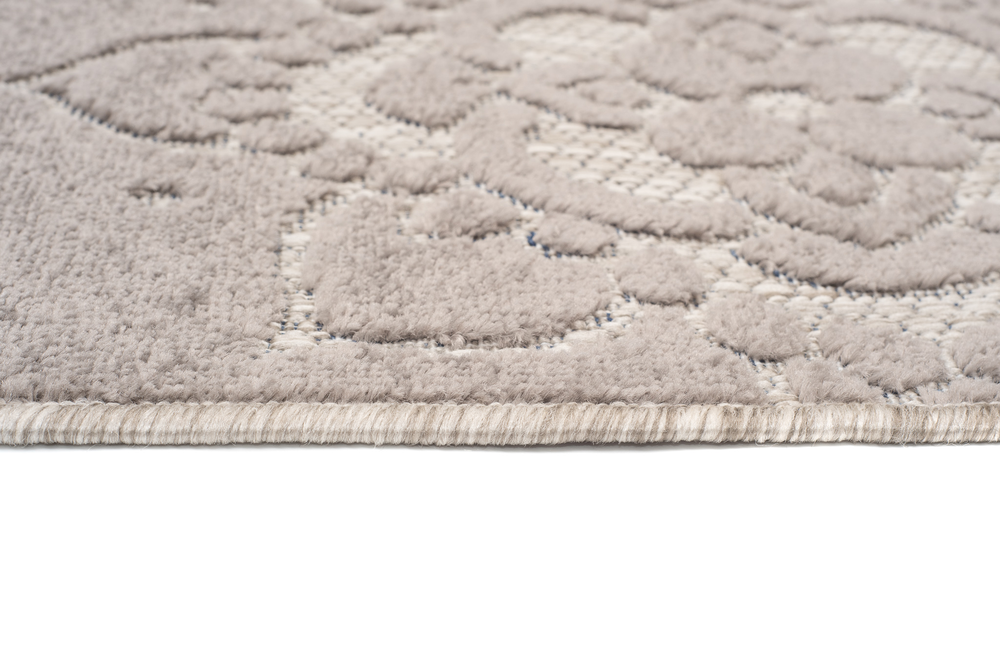 Dywan Zewnętrzny Patio Szary Ornamenty