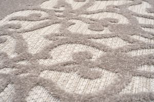 Dywan Zewnętrzny Patio Szary Ornamenty