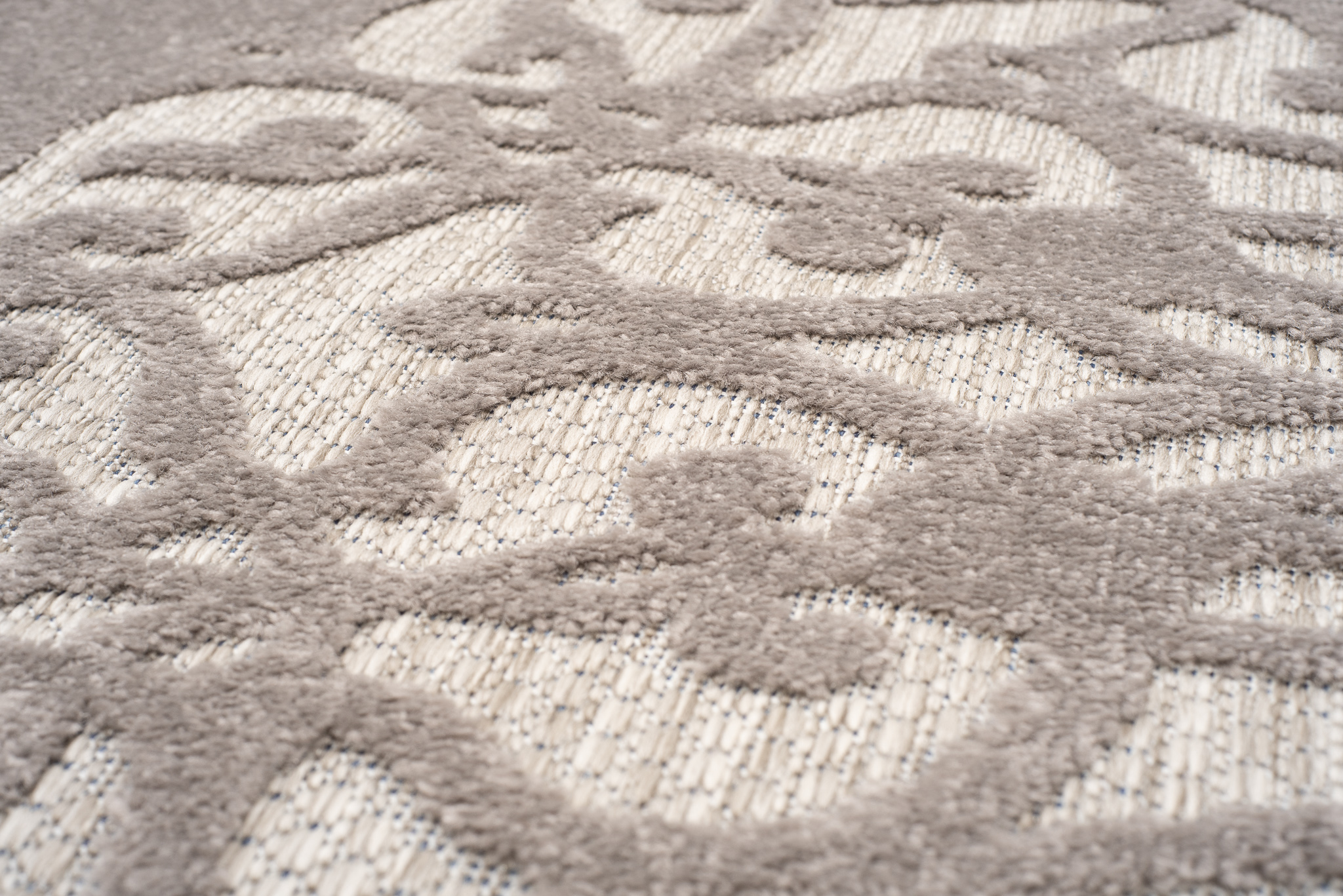 Dywan Zewnętrzny Patio Szary Ornamenty