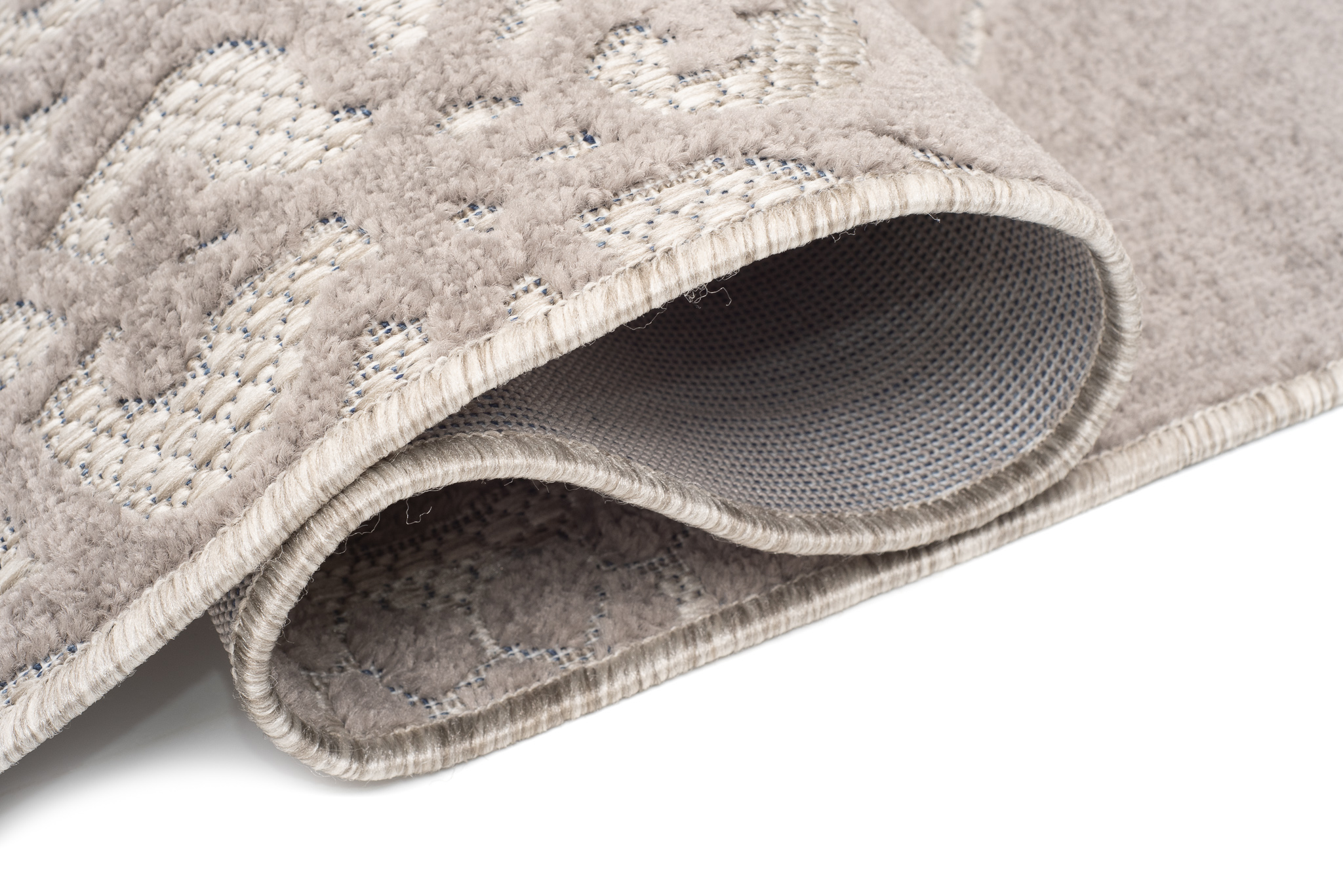 Dywan Zewnętrzny Patio Szary Ornamenty