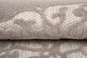 Dywan Zewnętrzny Patio Szary Ornamenty