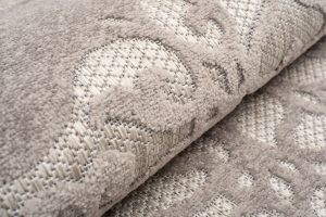 Dywan Zewnętrzny Patio Szary Ornamenty