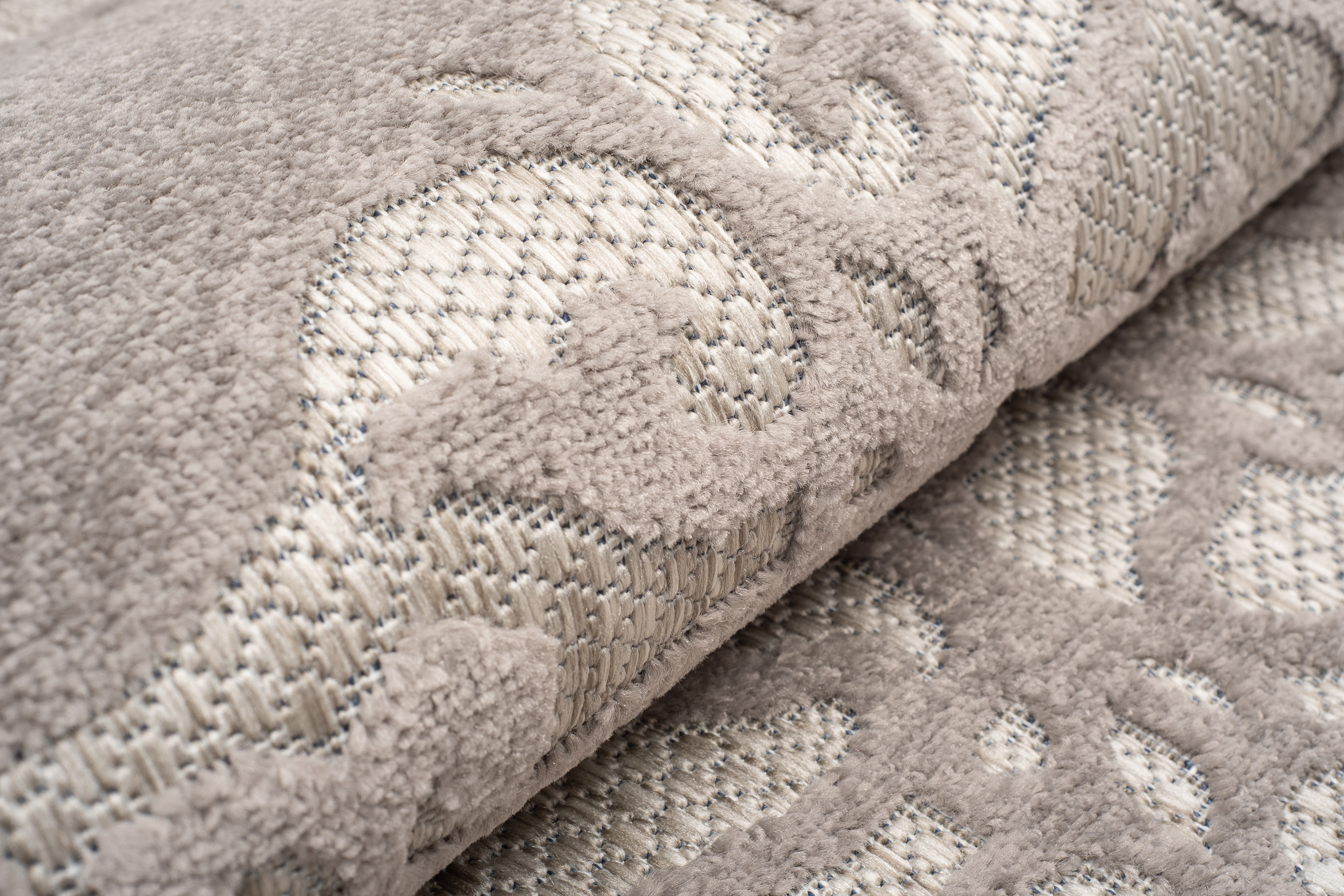 Dywan Zewnętrzny Patio Szary Ornamenty