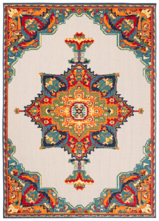 Dywan Zewnętrzny Patio Wielokolorowy Vintage