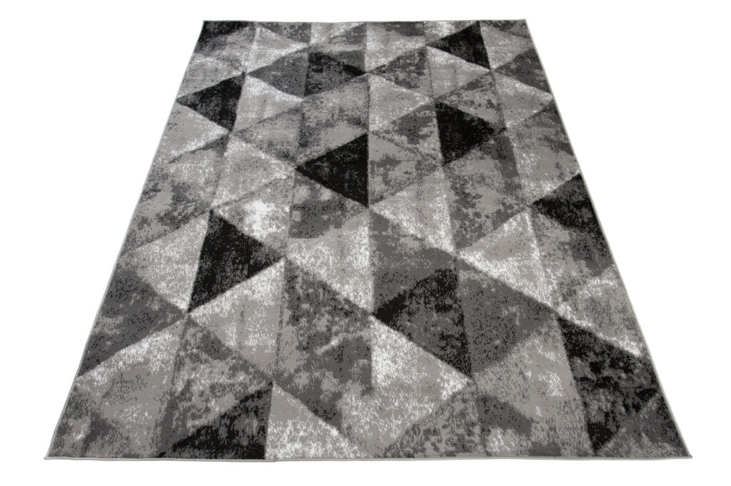 Dywan Luxury Szary Geometryczny Trójkąty