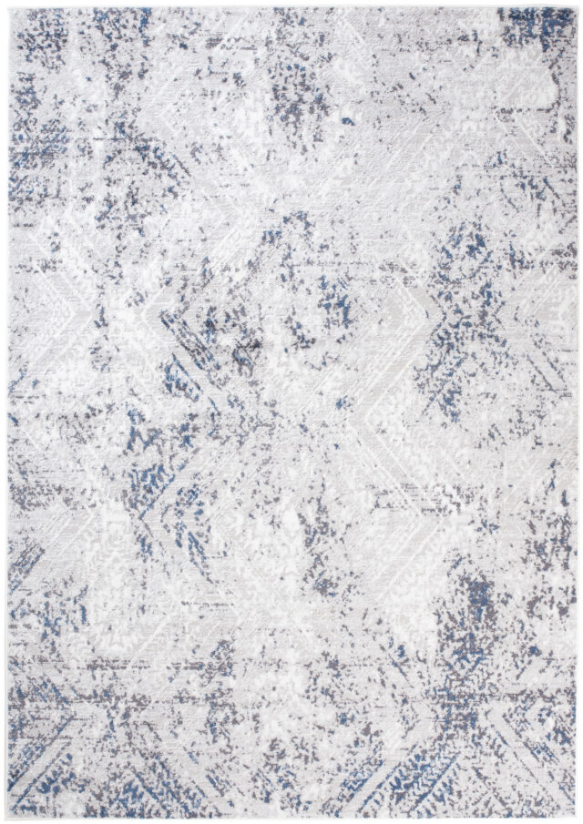 Dywan Sky Niebieski Kremowy Vintage Diamenty