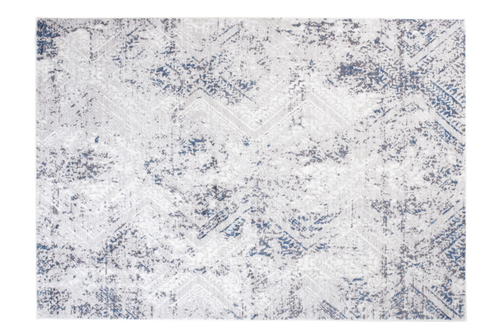 Dywan Sky Niebieski Kremowy Vintage Diamenty