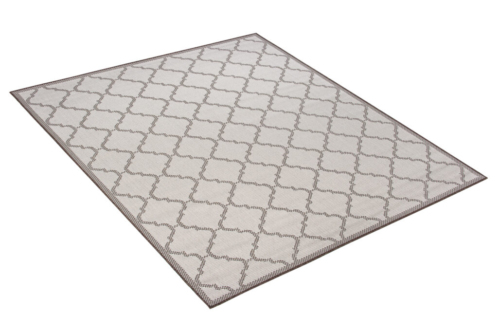 Dywan Zewnętrzny Capri Szary Trellis Ramka