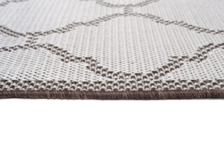 Dywan Zewnętrzny Capri Szary Trellis Ramka