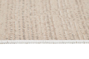 Dywan Azteca Bawełniany Beżowy z Frędzlami