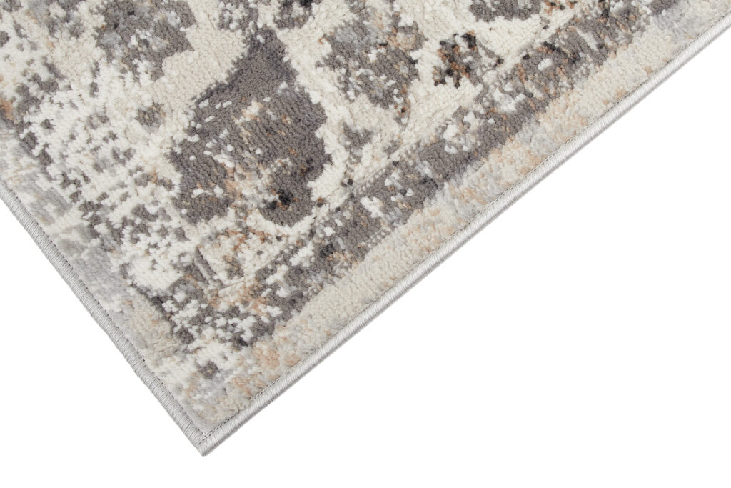 Dywan Valley Ciemny Szary Vintage Ramka