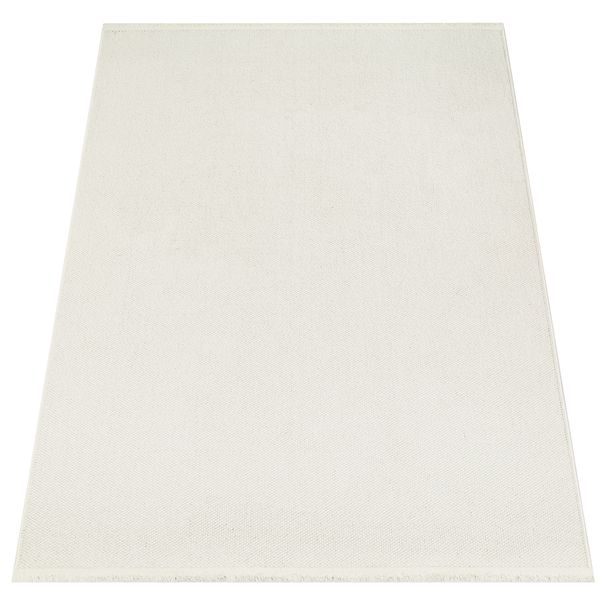 Dywan Agra Kremowy Nowoczesny z Frędzlami