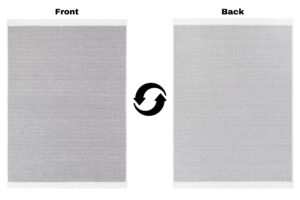 Dywan Azteca Bawełniany Szary z Frędzlami