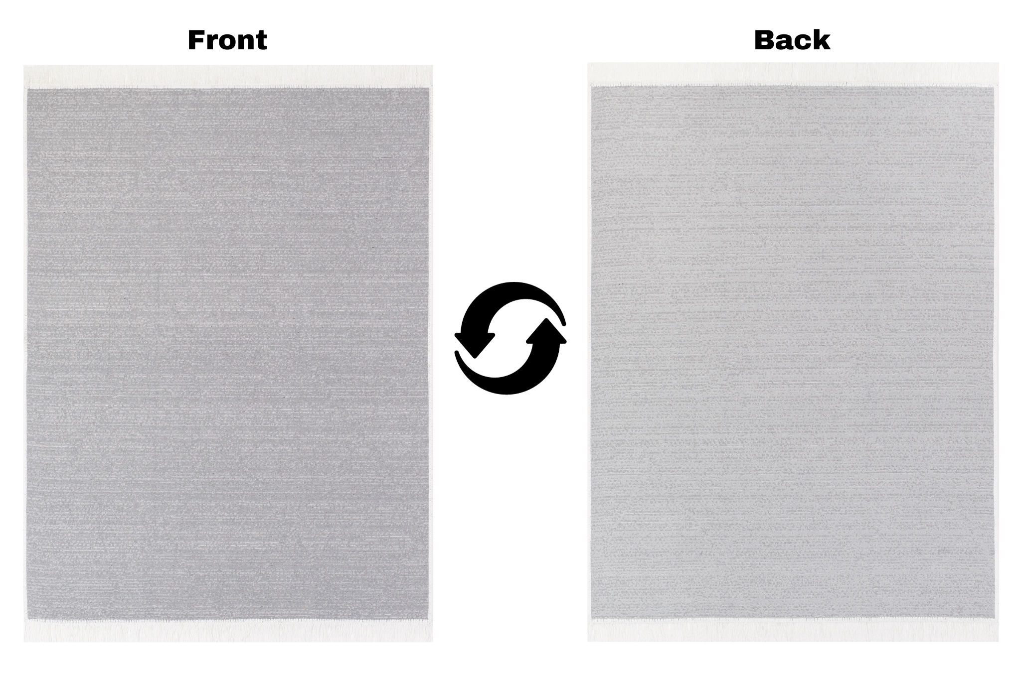 Dywan Azteca Bawełniany Szary z Frędzlami