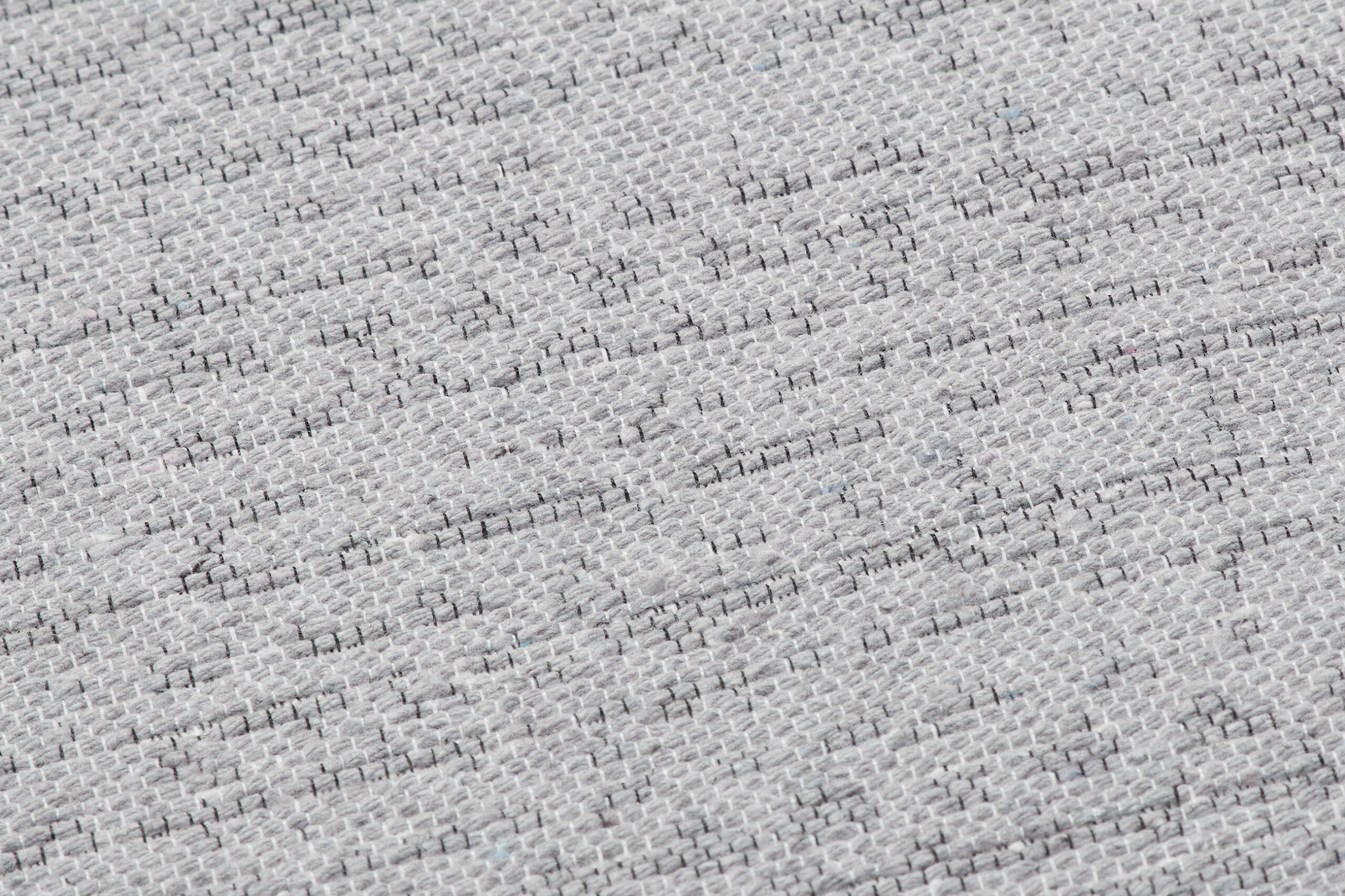 Dywan Azteca Bawełniany Szary z Frędzlami