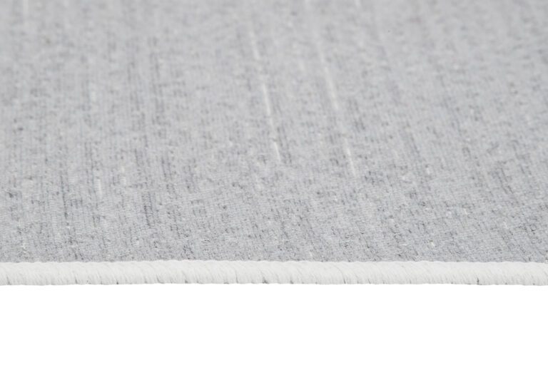 Dywan Azteca Bawełniany Szary z Frędzlami