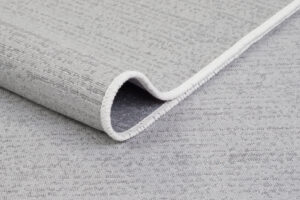 Dywan Azteca Bawełniany Szary z Frędzlami