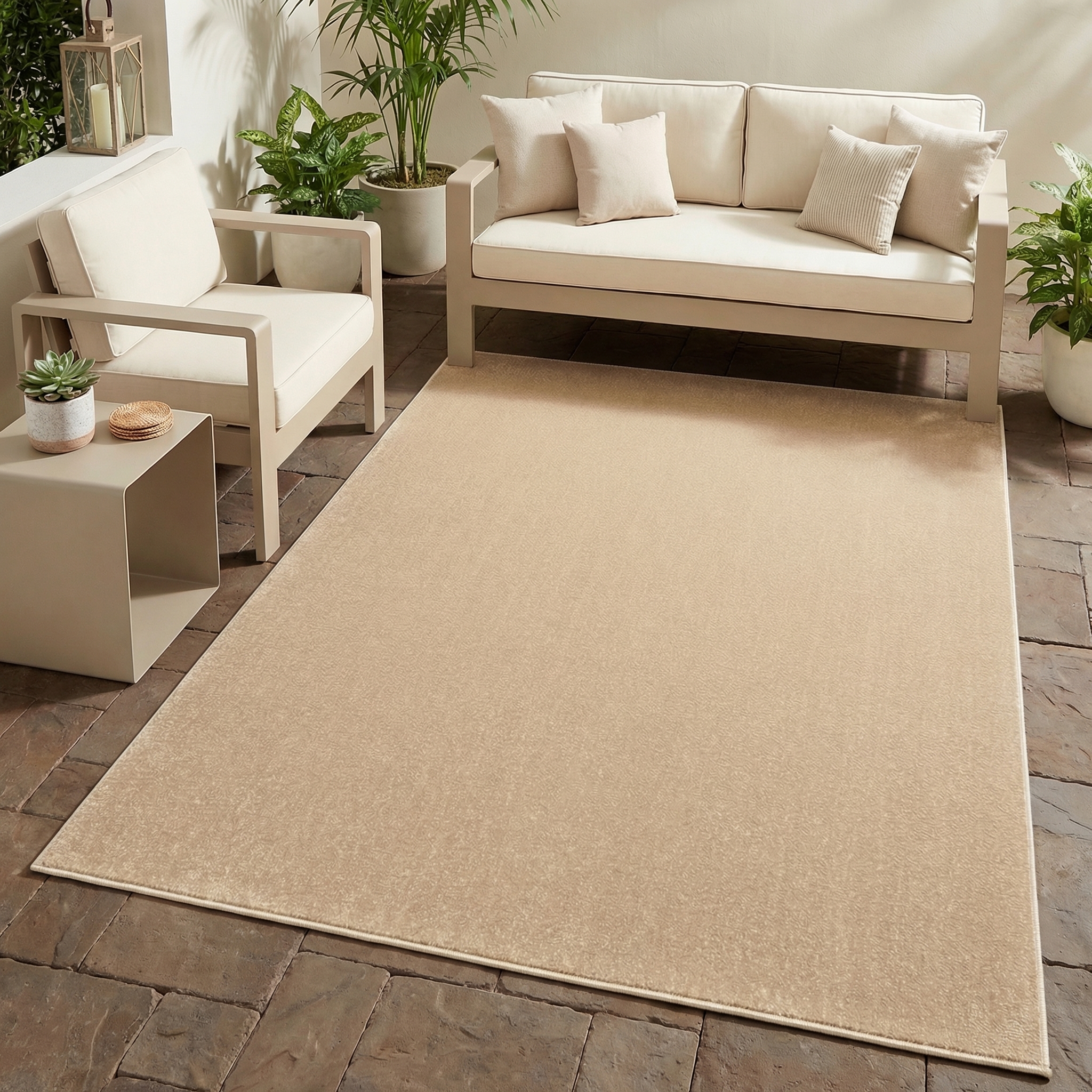 Dywan Mono Indoor Outdoor Beżowy