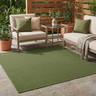 Dywan Mono Kwadrat Indoor Outdoor Zielony