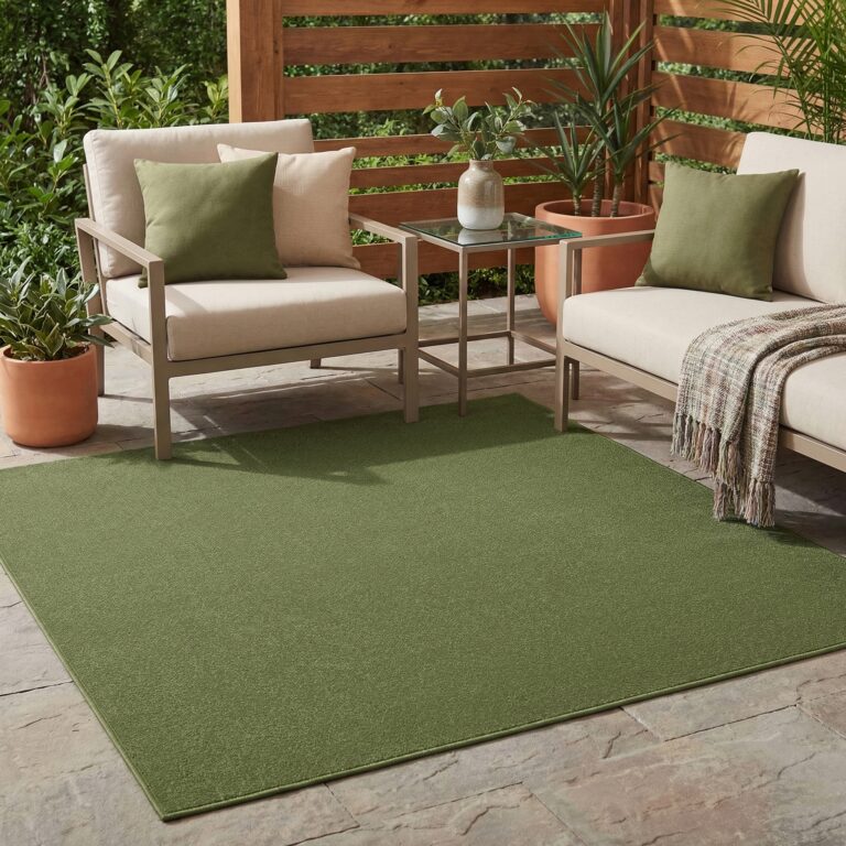 Dywan Mono Kwadrat Indoor Outdoor Zielony