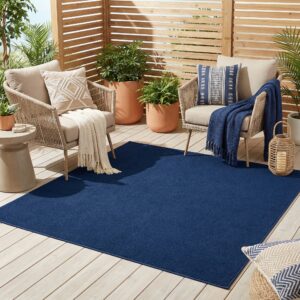 Dywan Mono Kwadrat Indoor Outdoor Granatowy