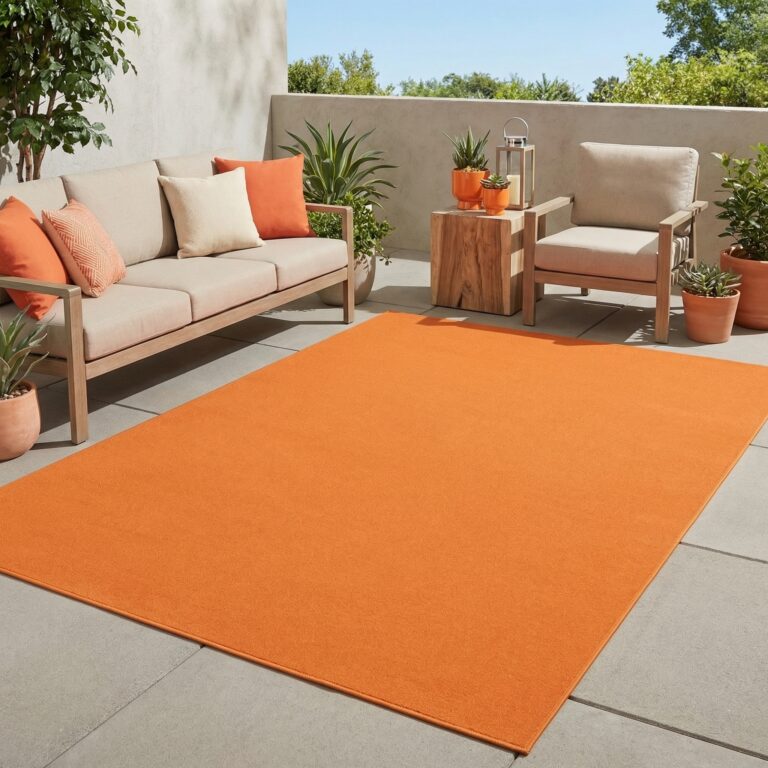 Dywan Mono Indoor Outdoor Pomarańczowy